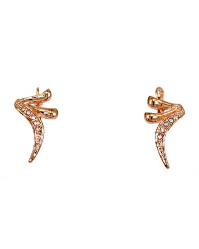  Сережки бульт з англійською застібкою. Висота сережки 2.5 см ширина 12 мм. 