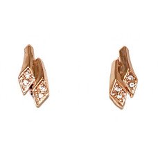    Сережки бульт з англійською застібкою. Висота сережки 2.2 см ширина 9 мм. 