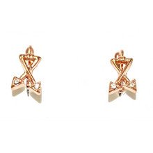    Сережки бульт з англійською застібкою. Висота сережки 1.7 см ширина 9 мм. 