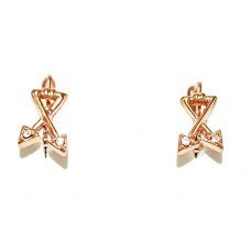    Сережки бульт з англійською застібкою. Висота сережки 1.7 см ширина 9 мм. 