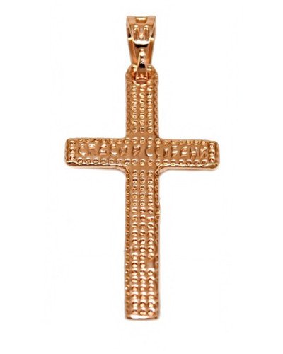 Хрестик TSATSA. Мед. золото ЧВ. Довжина: 3,5 см Ширина: 17 мм