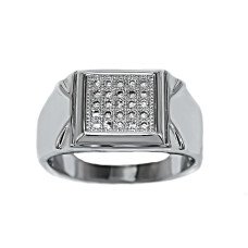 Печатка Neoglory. Родій. Камені: циркон. Є: 18р 19р