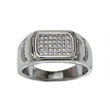 Печатка Neoglory. Родій. Камені: циркон. Є: 18р 19р