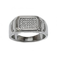 Печатка Neoglory. Родій. Камені: циркон. Є: 18р 19р