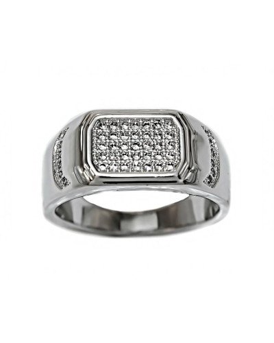 Печатка Neoglory. Родій. Камені: циркон. Є: 18р 19р