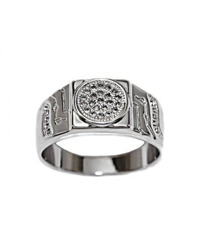 Печатка Neoglory. Родій. Камені: циркон. Є: 18р 19р