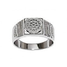 Печатка Neoglory. Родій. Камені: циркон. Є: 18р 19р