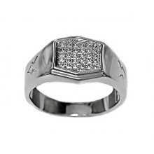 Печатка Neoglory. Родій. Камені: циркон. Є: 18р 19р
