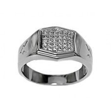 Печатка Neoglory. Родій. Камені: циркон. Є: 18р 19р
