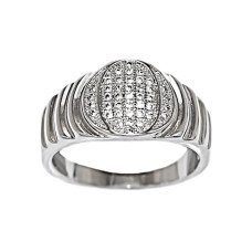 Печатка Neoglory. Родій. Камені: циркон. Є: 18р 19р