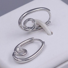 Серьги Xuping. Мед. серебро. Длина: 20 мм. Ширина: 4 мм